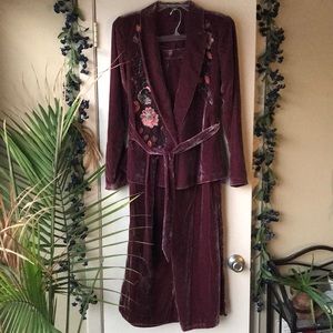 NWOT Free People velvet pant suit